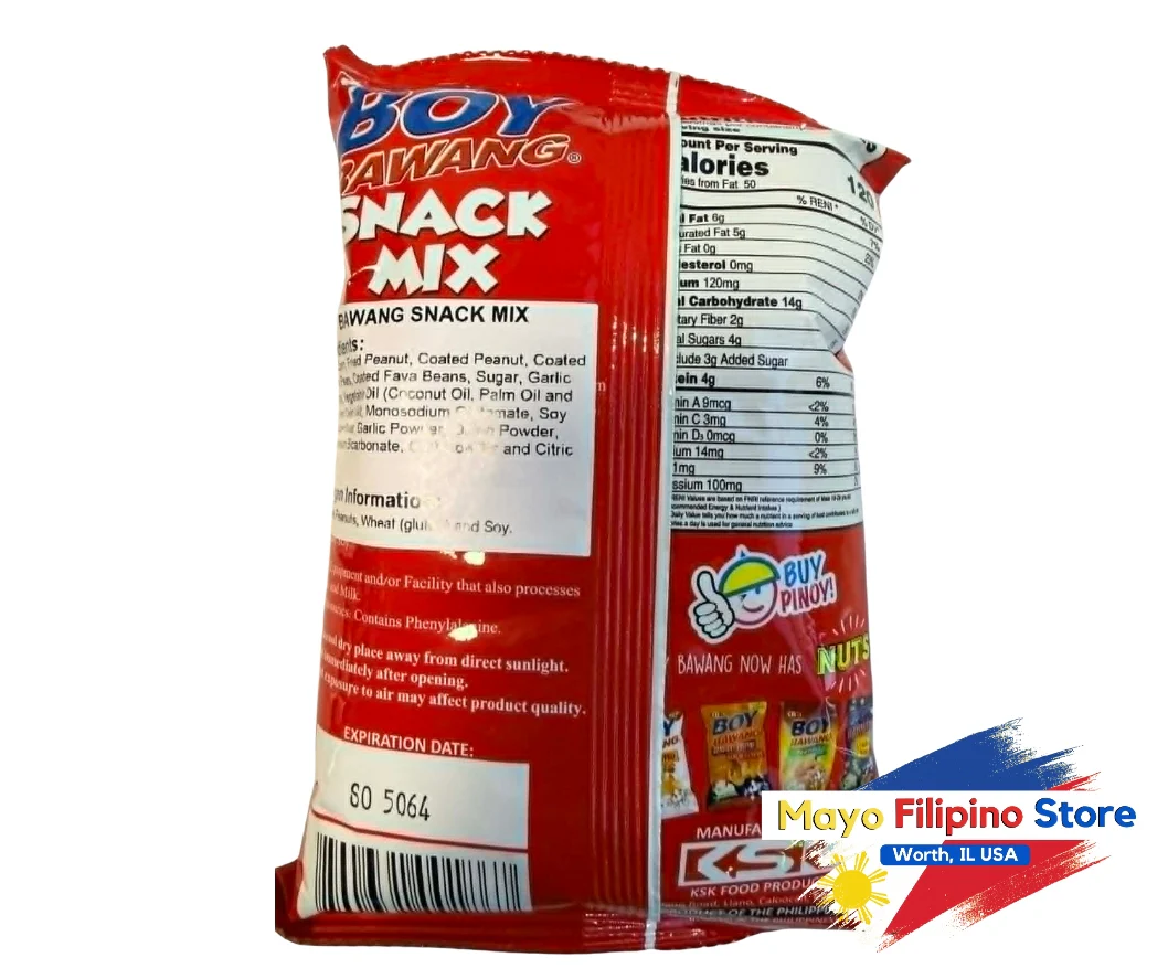 Boy Bawang Snack Mix Coated with Real Garlic Chips - Image 2