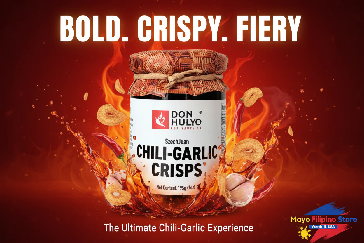 Don Hulyo Chili Garlic Crunch Sauce 24g - Image 2