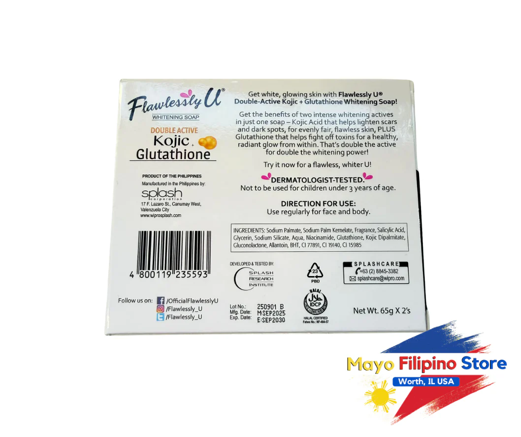 Flawlessly U Soap Kojie Plus Glutathione 2 Soaps - Image 2