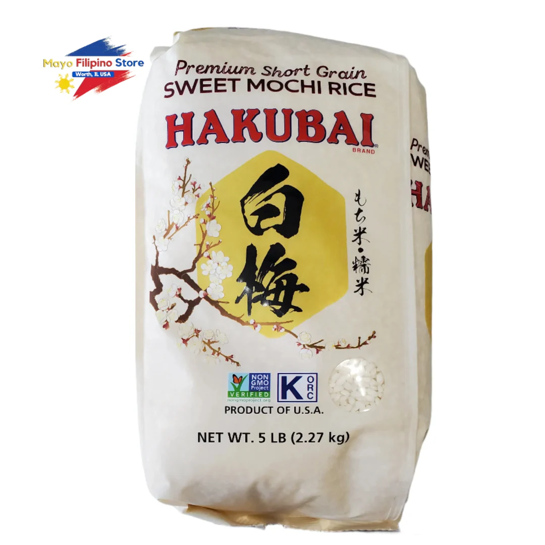 Hakubai Sweet Mochi Rice 5lb For Pick up of In Store Purchase Only