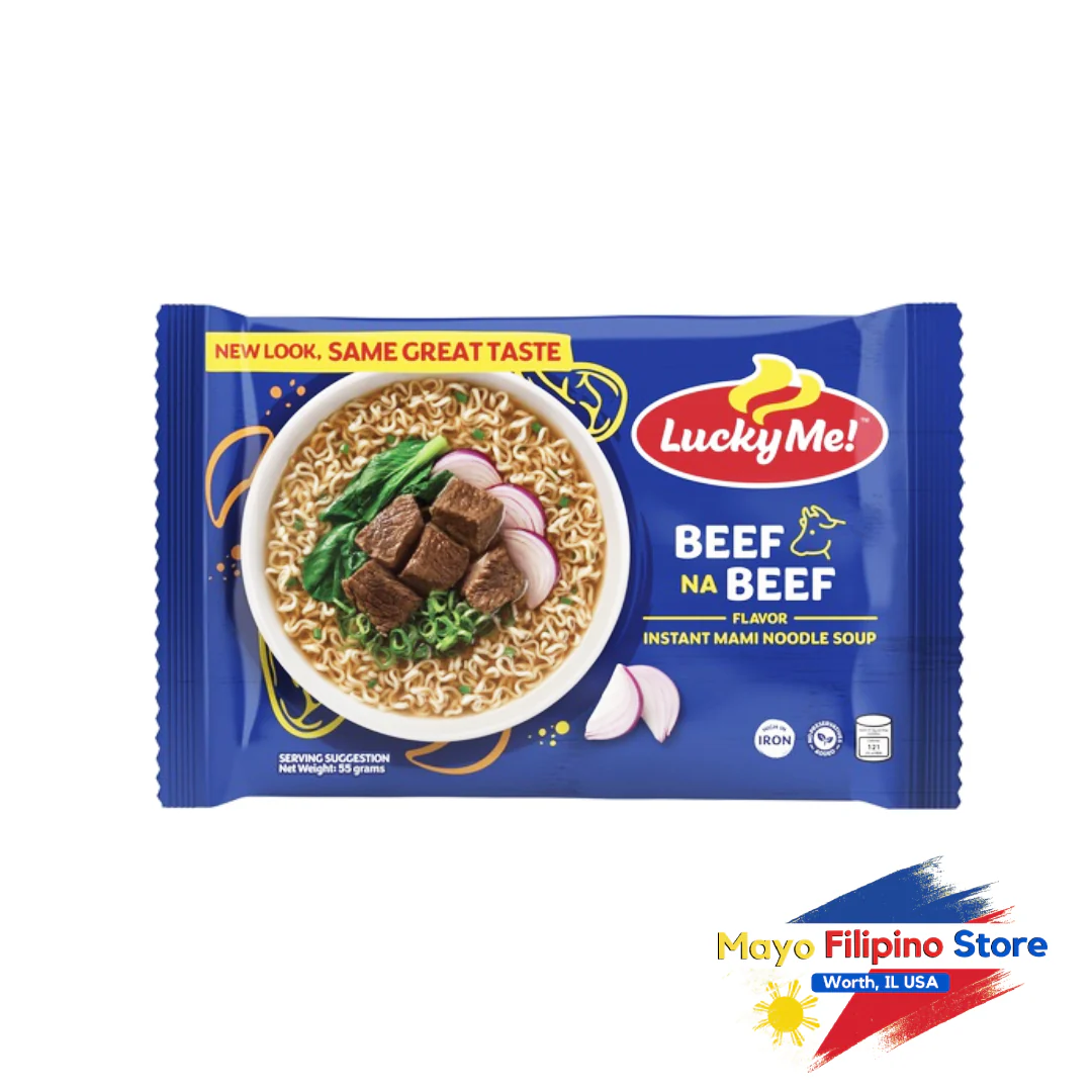 Lucky Me Beef-Beef w/ Garnish Pack 55g