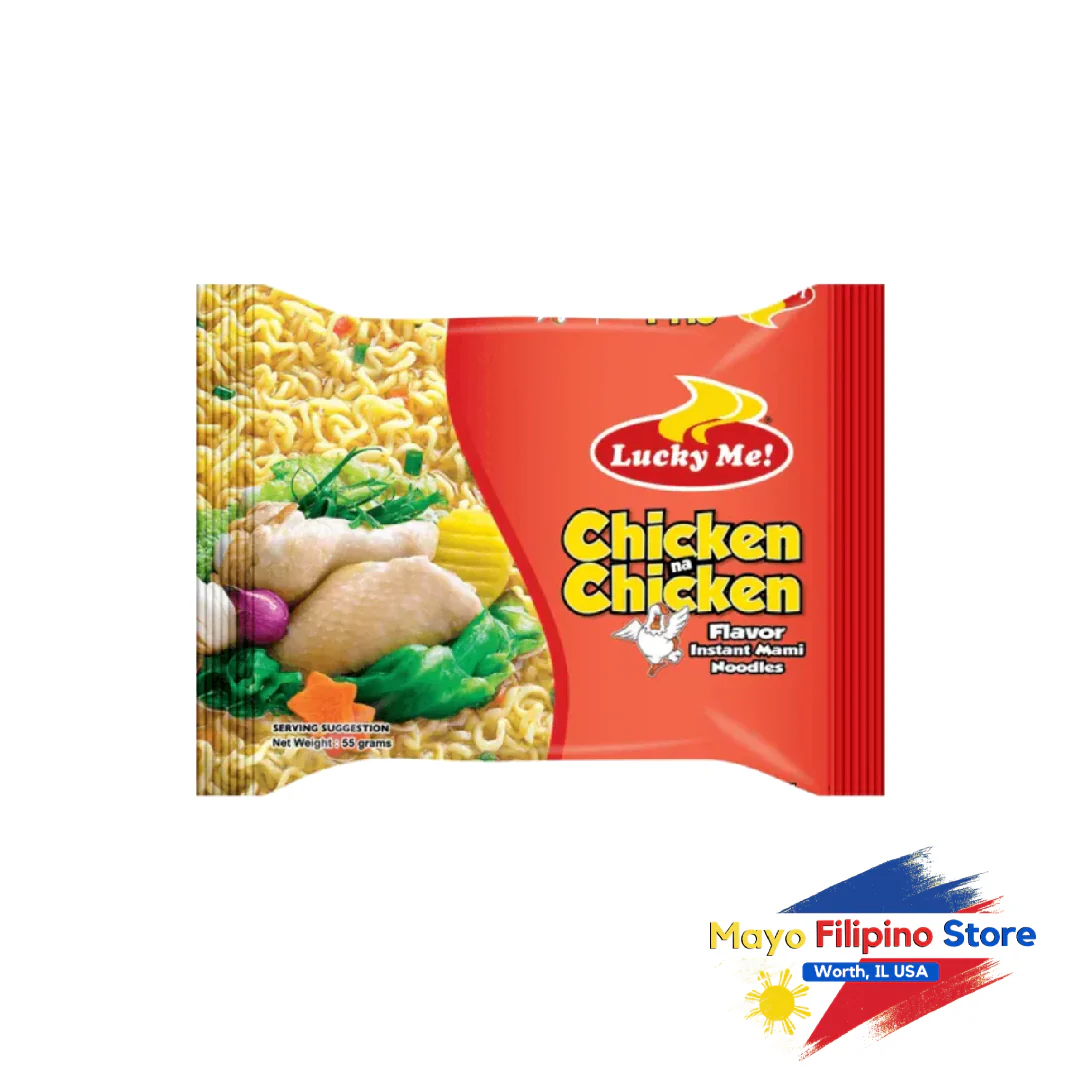 Lucky Me Chicken na Chicken with Garnish 55g