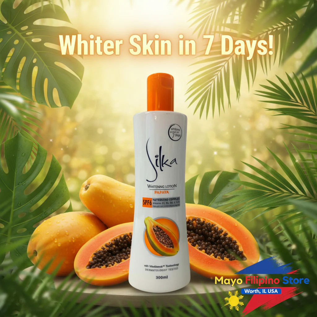 Silka Whitening Lotion Papaya SPF6 300ml - Image 3