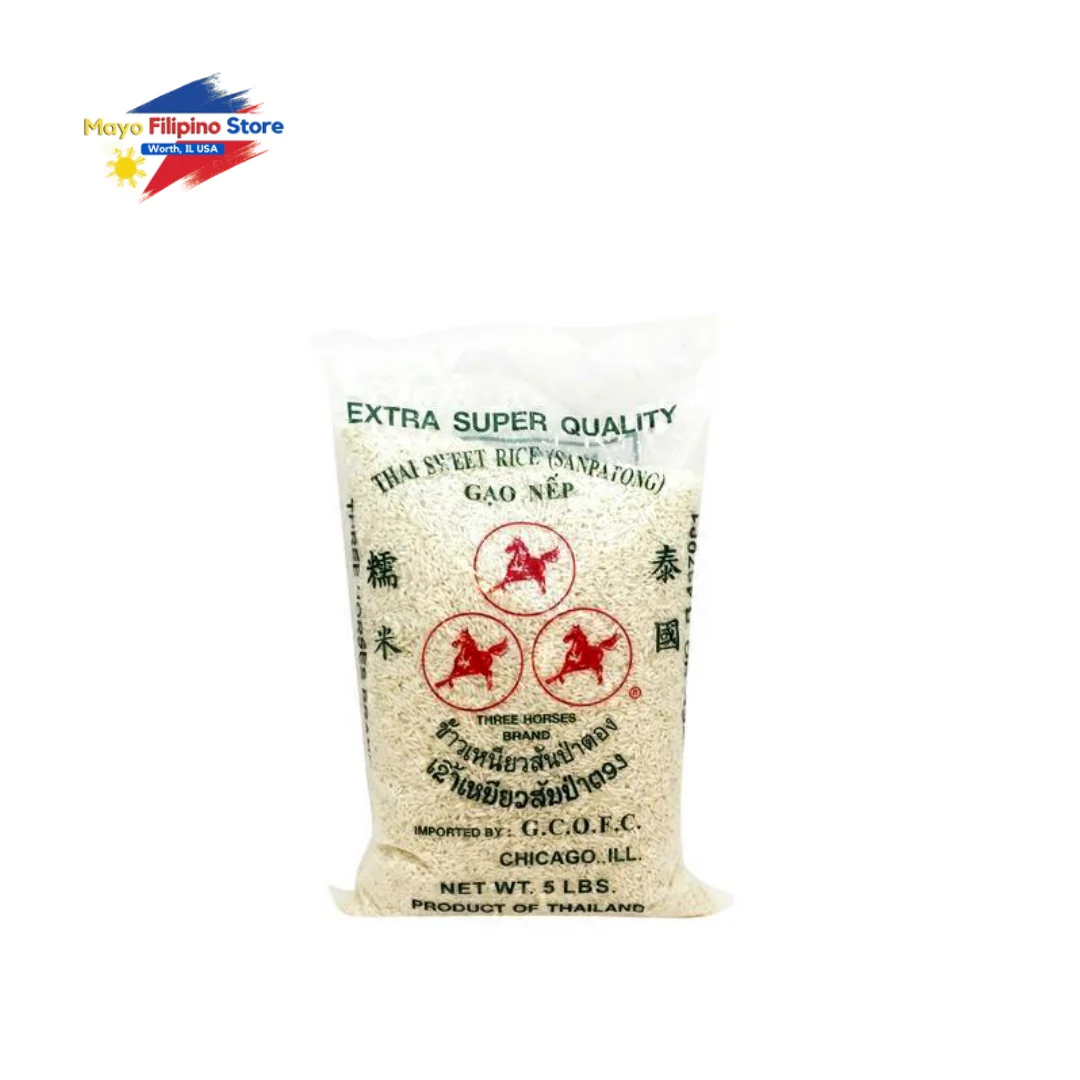 Three Horses Sweet Rice - 5lb